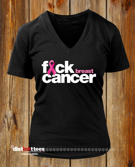 Fuck Breast Cancer Shirt custom design by Distinkt Tees